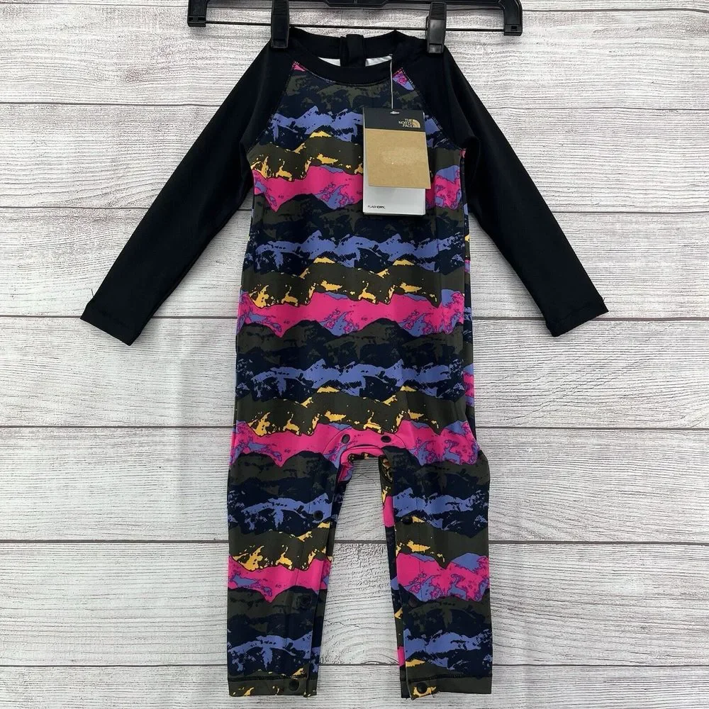 The North Face Infant Sun UPF‎ 40+ One Piece Jumper Size 12-18 M Quick Dry
